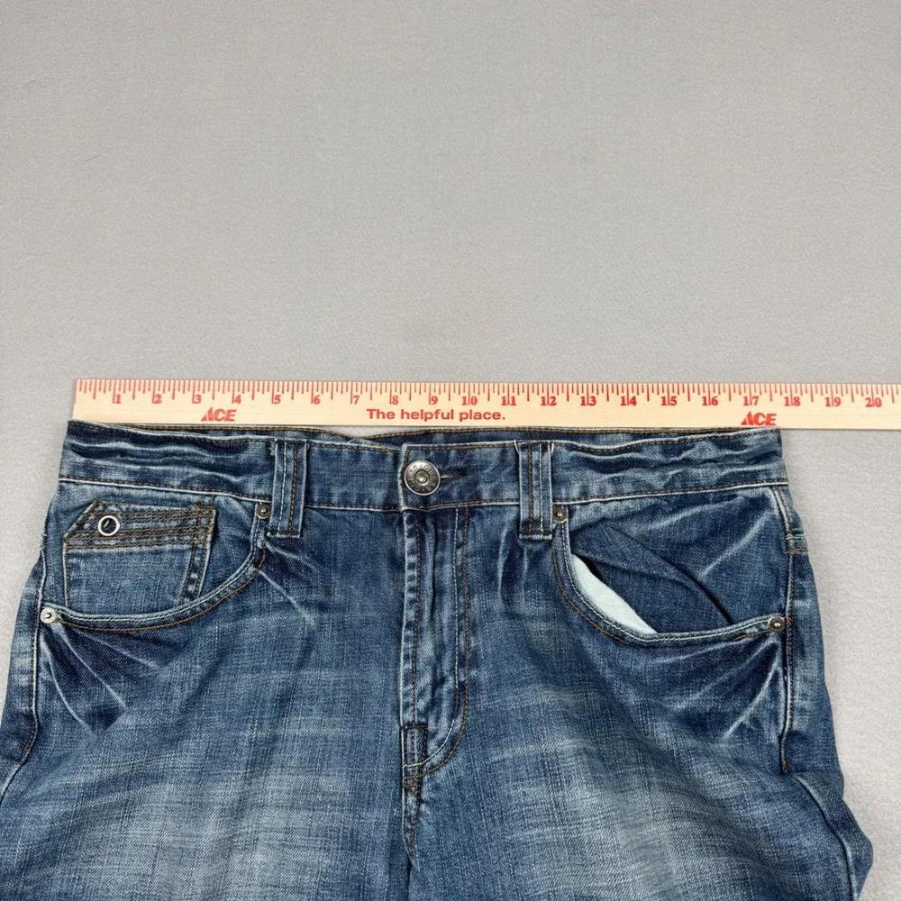 Guess Jeans Mens 34‎ Medium Wash Bootcut Denim Blue Cotton Pants X8302400000